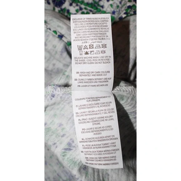 Boden Button Up Floral Dress w/ Pockets, 100% Cotton, Women's Size 6R - Picture 14 of 14